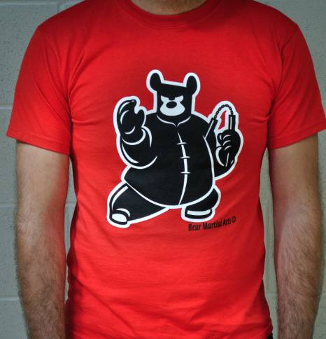 T-Shirt, Nunchucks, Red