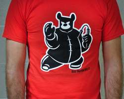 T-Shirt, Nunchucks, Red